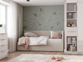 Диван-кровать Бенто (крем) в Железногорске - zheleznogorsk.mebel-nsk.ru | фото