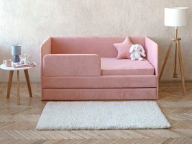 Диван-кровать Happy (коралловый) в Железногорске - zheleznogorsk.mebel-nsk.ru | фото
