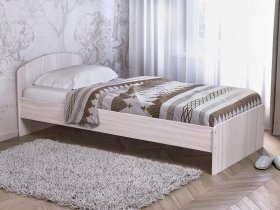 Кровать односпальная 80 с низкой спинкой (ясень шимо светлый) в Железногорске - zheleznogorsk.mebel-nsk.ru | фото