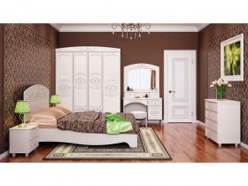 Модульная спальня Каролина в Железногорске - zheleznogorsk.mebel-nsk.ru | фото