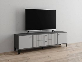 Тумба под ТВ Парус-10 (графит/светло-серый) в Железногорске - zheleznogorsk.mebel-nsk.ru | фото